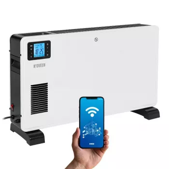 Elektrischer Konvektor-Heizlüfter NOVEEN NOVEENCH9099, 2300 W, 3 Leistungsstufen, Tuya WiFi Smart, LCD, Timer, Bodenaufstellung
