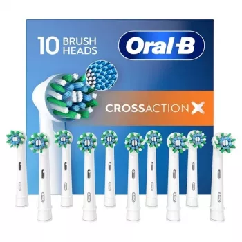 Ersatzbürstenköpfe Oral-B Pro CrossAction, 10er-Pack, weiß