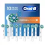 Ersatzbürstenköpfe Oral-B Pro CrossAction, 10er-Pack, weiß