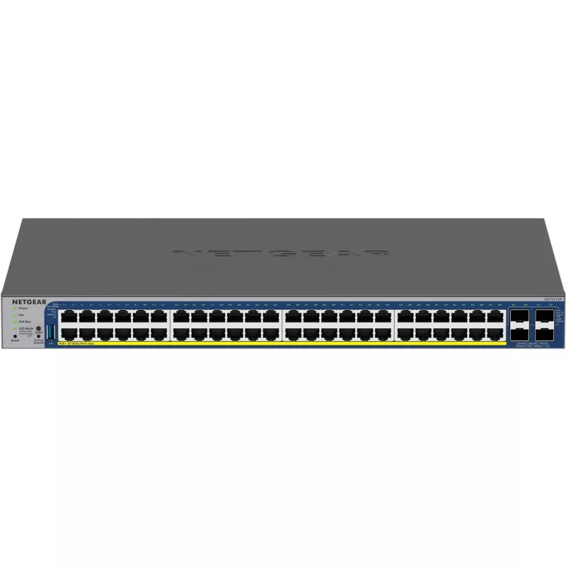 NETGEAR 52-Port PoE Gigabit/10G Stackable Smart Switch (GS752TXP)