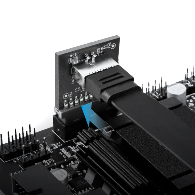 USB 3.0-Adapter GrauGear GG 18024 90° Panelsockel (rechtwinklig) Typ A