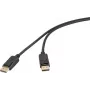 Renkforce DisplayPort-Stecker Schwarz RF-6830476 4K UHD (RF-6830476)