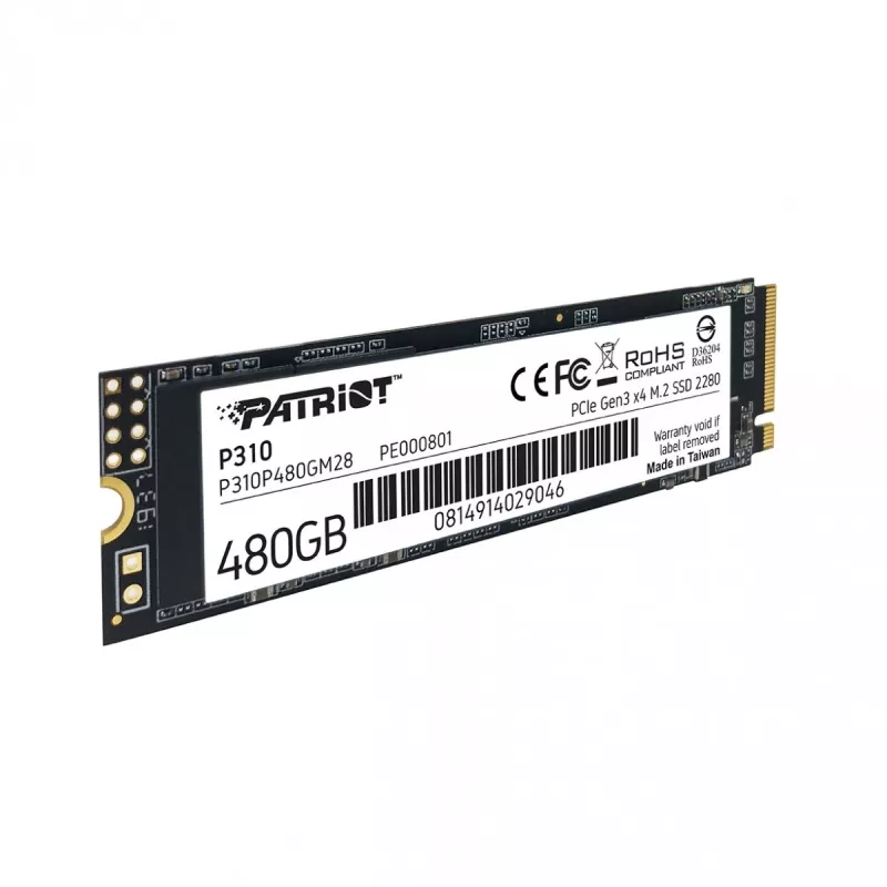 SSD Patriot Memory 480 GB M.2 PCI Express 3.0 NVMe P310