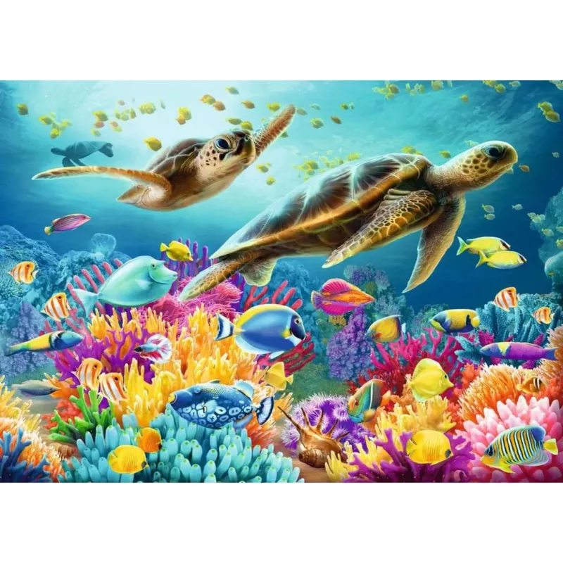 Ravensburger Puzzle Blaue Unterwasserwelt 1000 Teile, Jugendliche/Erwachsene, Standardformat