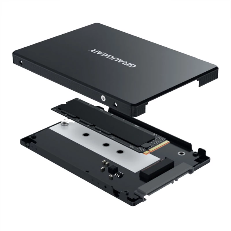 Montagekit GRAUGEAR G-CV-M2T25 Schwarz Aluminium