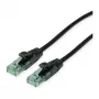 ROLINE RM Patchkabel Kat.6A UTP, schwarz, 0,5 m
