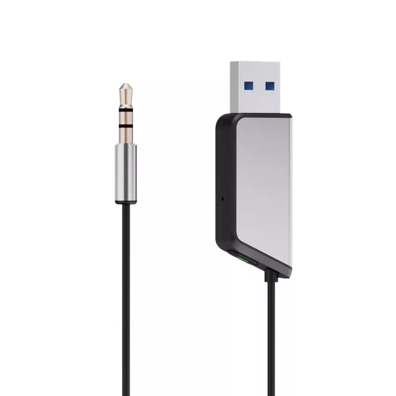 Savio TR-16 Transmitter AUX-Adapter mit Freisprechfunktion, Bluetooth 5.3, Google Assistant/Siri