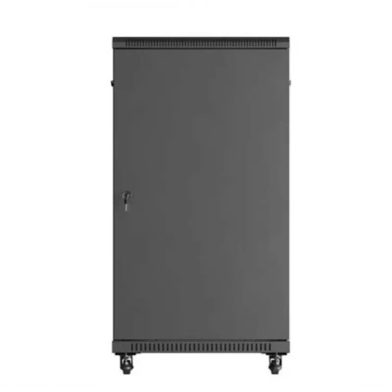 Rack-Schrank LANBERG FF01-6222-12B 22U 600x1200 mm schwarz mit Glasfront- und -rücktüren