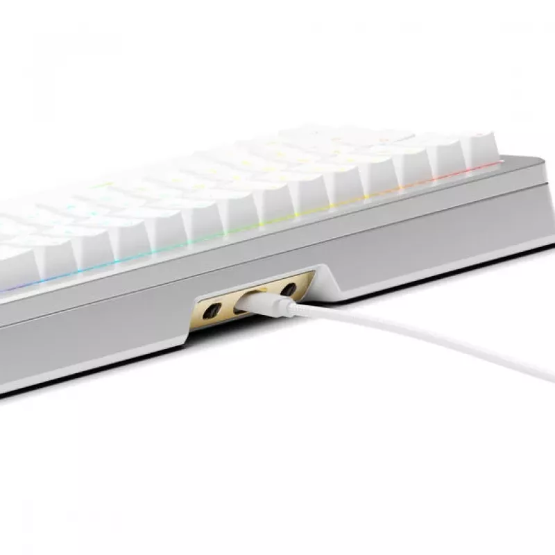 Mechanische Gaming-Tastatur GLORIOUS GMMK 3 Pro 65% Pre-Built ANSI US mit Fox HE Switches, Silber