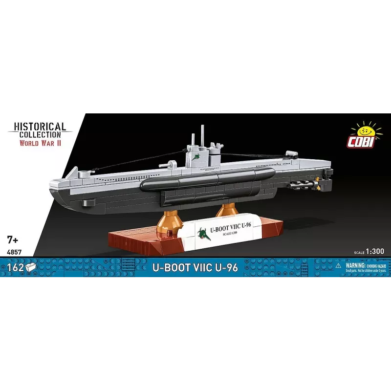 Maßstabsgetreues Modell-U-Boot Cobi Type VIIC 1:300, Bausatz 4857