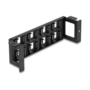 Patchpanel DeLOCK 86517 Schwarz Metall Kunststoff Wandmontage