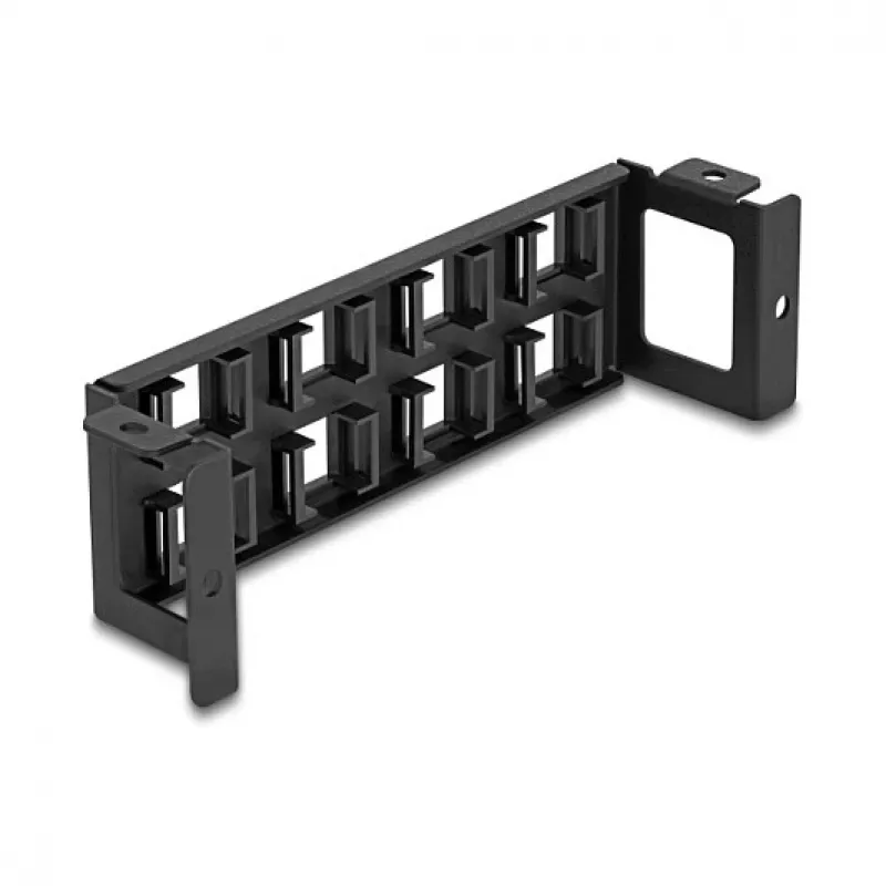 Patchpanel DeLOCK 86517 Schwarz Metall Kunststoff Wandmontage