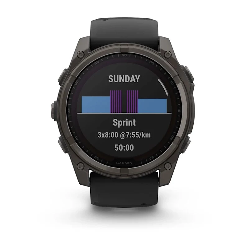 Garmin fenix 8 3,56 cm (1,4) 51 mm Digital 280 x 280 Pixel Touchscreen Titan Wi-Fi GPS (Satellit)
