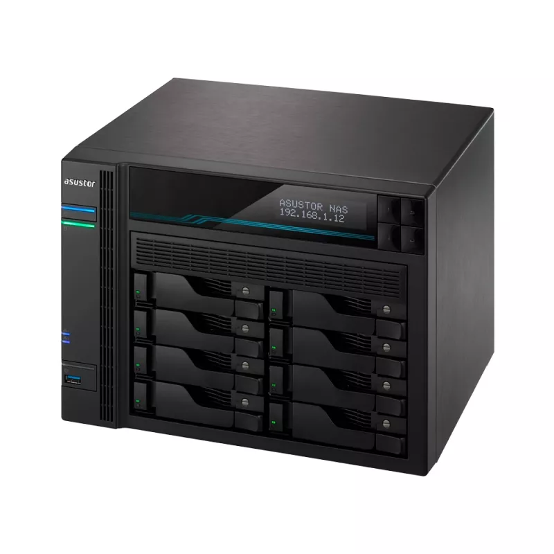 Asustor AS6508T NAS Tower Intel Atom® C3538 8 GB DDR4 0 TB ADM Schwarz