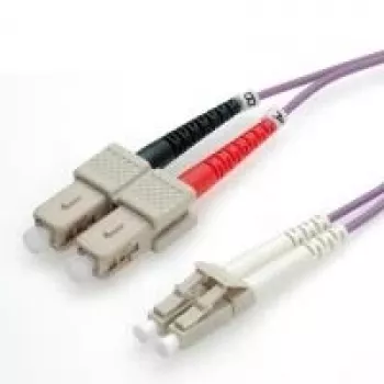 VALUE LWL-Kabel 50/125µm OM4, LC/SC, Violett 1,0m (21.99.8761)