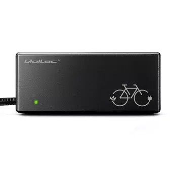 E-Bike-Ladegerät QOLTEC 36V–42V 2A mit GX12 3-Pin-Stecker