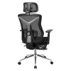Drehstuhl mark adler MA-EXPERT 5.7 — ergonomischer Mesh-Bürostuhl, höhenverstellbar, Kopfstütze, Armlehnen, Fußstütze, schwarz