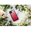 Smartphone-Hülle iKins für iPhone 11 Pro Max – pink lake mit schwarzem Rand