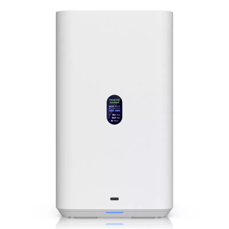 Ubiquiti UNAS-2-W Unifi Nas 2X 3.5 HDD-Einschübe, 2,5 GbE, USB-C, PoE++-Adapter