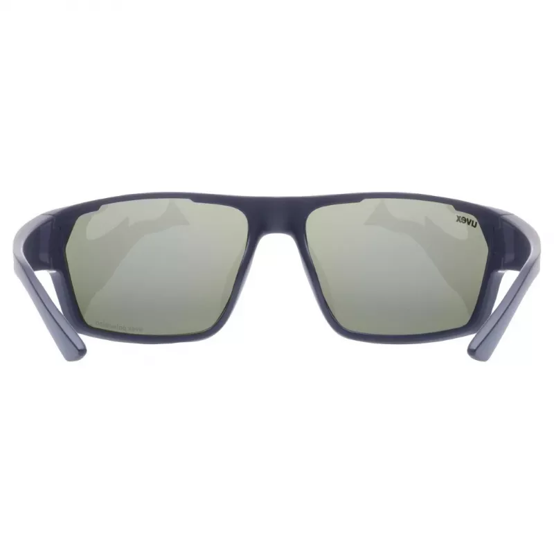 Multisportbrille UVEX sportstyle 233 P — Vollrand, Unisex, Marineblau, 28 g