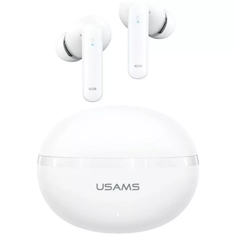 Bluetooth-Kopfhörer Usams TWS E02 ANC+ENC weiß