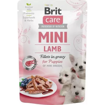 Nassfutter für Welpen Brit Mini Puppy Lamb Einzelportion-Beutel 85 g für kleine Rassen