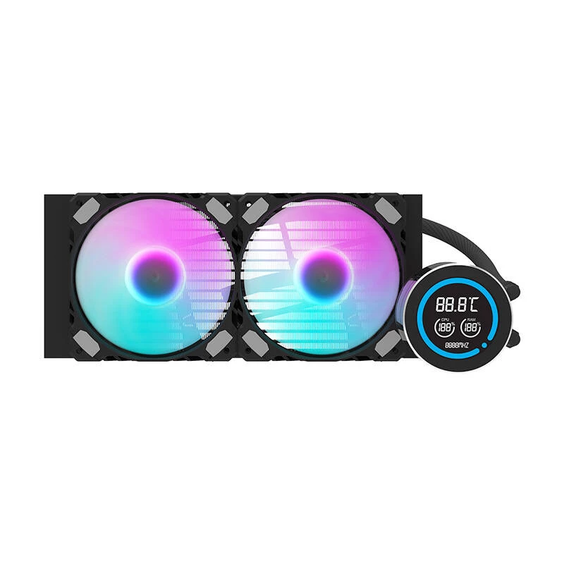 240mm Radiator Darkflash DN-D240 Schwarz — Wasserkühlungsradiator für PC-Flüssigkeitskühlungssysteme