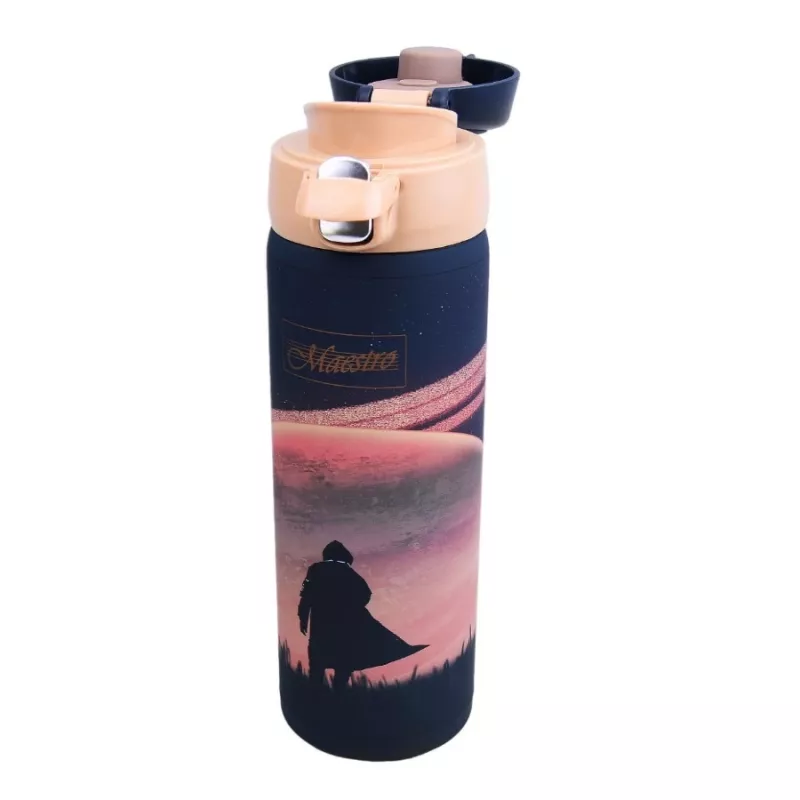 Thermobecher Maestro MR-1634-D 400 ml Space, isolierter Edelstahl-Trinkbehälter