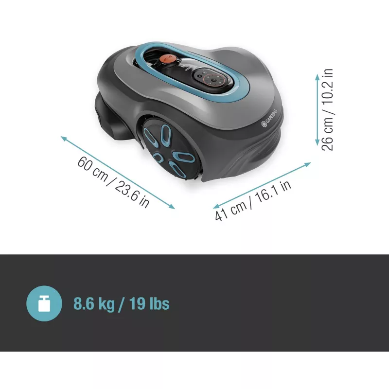Mähroboter Gardena smart SILENO pro Batterie 600 m² 16 cm