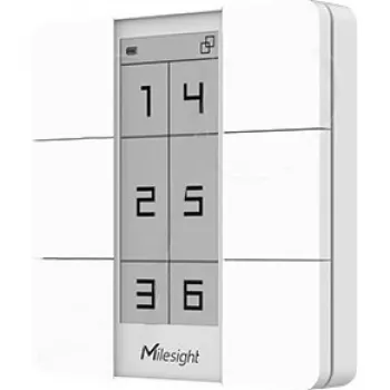 Funkszenentaster Milesight WS156-868M E-Ink-Display LoRaWAN, 868 MHz