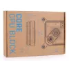 Wasserblock Alphacool Core 1 Aurora Carbon Brass Copper Nickel Black 72mm