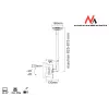 Maclean MC-504A S Verstellbare Deckenhalterung 23-42 30kg