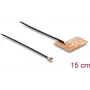 Antenne DELOCK 2,4 GHz I-PEX MHF® I Stecker omnidirektional 2–3 dBi mit 15 cm FPC-Kabel für interne Klebemontage