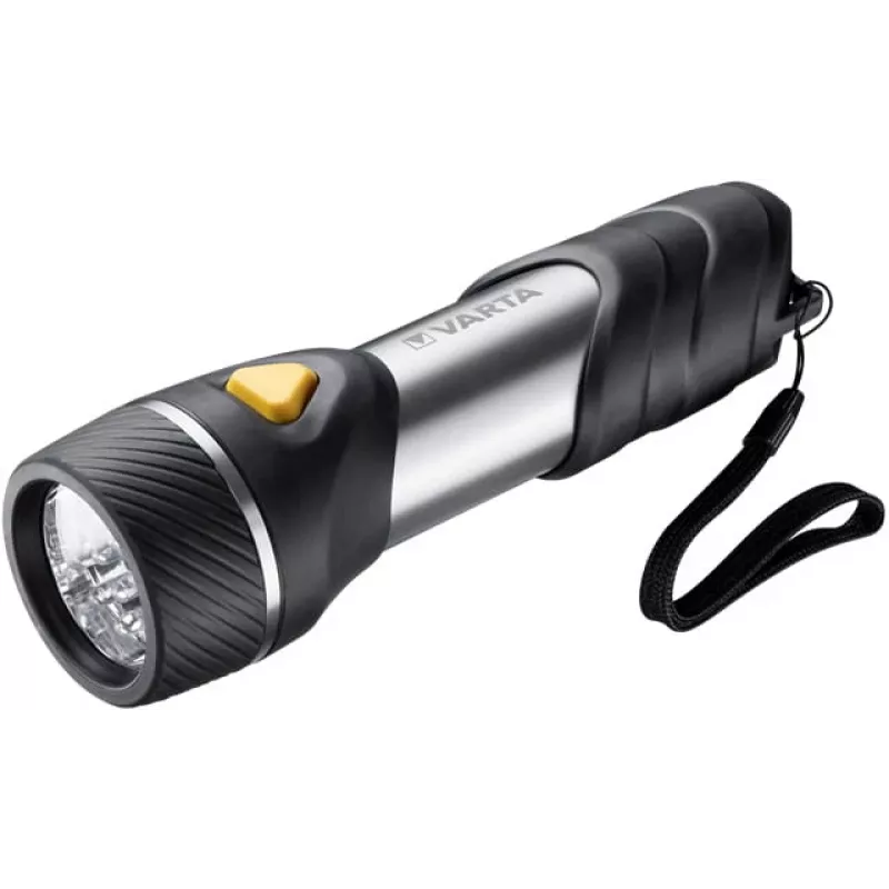 Handtaschenlampe Varta Day Light Multi LED F30 Schwarz Silber Gelb