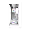 Computer-Gehäuse Darkflash DS900 (weiß) + 7 ARGB-Lüfter