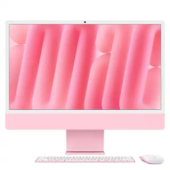 iMac 24 Retina 4.5k Display M4, Pink, M4 (8-CPU/8-GPU), 16GB, 256GB, Deutsch, kein Gigabit Ethernet, Magic Maus, MWUG3D/A