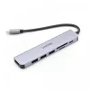 USB-C Hub Unitek 7in1 Aluminium PD 100W 5 Gbps — Multiport-Adapter mit Power Delivery