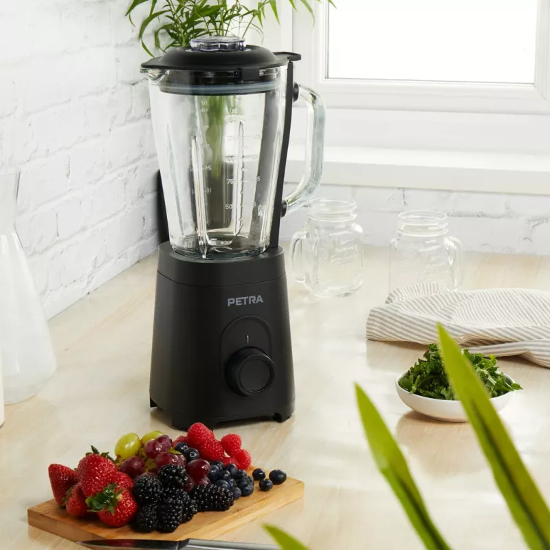 Glas-Mixbehälter Petra PT5531MBLKVDE Schwarz