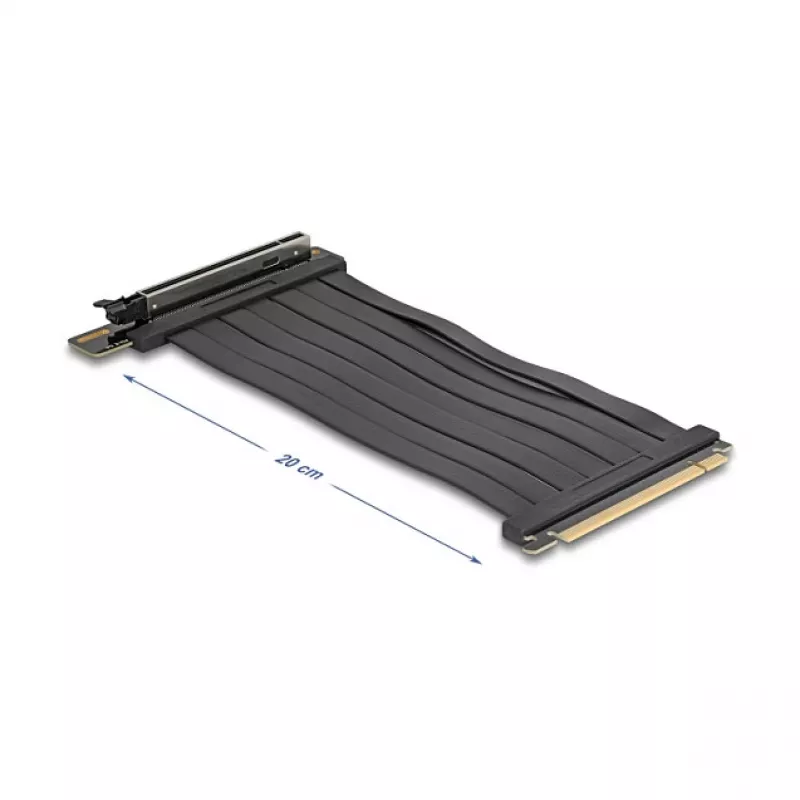 PCI Express 5.0 x16 Riser-Karte DELOCK 81289, x16-Steckplatz, 20 cm Kabel