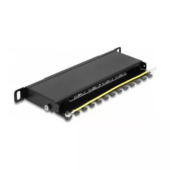 DeLOCK Patch Panel 10 Zoll 8 Port Cat.6A 0,5U schwarz