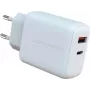 Indoor-Ladegerät LC-Power LC-GAN-45 Universal AC-Schnellladegerät Weiß