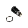 DimasTech Vandalismusschalter/-Taster 19mm Schwarzline Dot RGB PD218