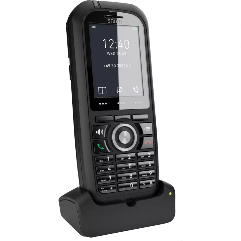 Snom M80 DECT-Telefonhörer mit Rufnummernanzeige Schwarz