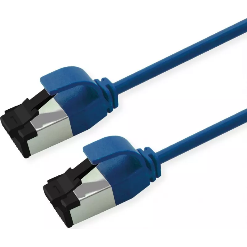 ROLINE U/FTP Patchkabel Kat.8.1 LSOH schlank Blau 1m (21.15.3253)