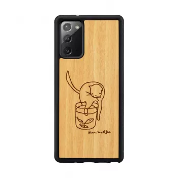 Schutzhülle man and wood für Samsung Galaxy Note 20 mit Katzen- und Fisch-Print