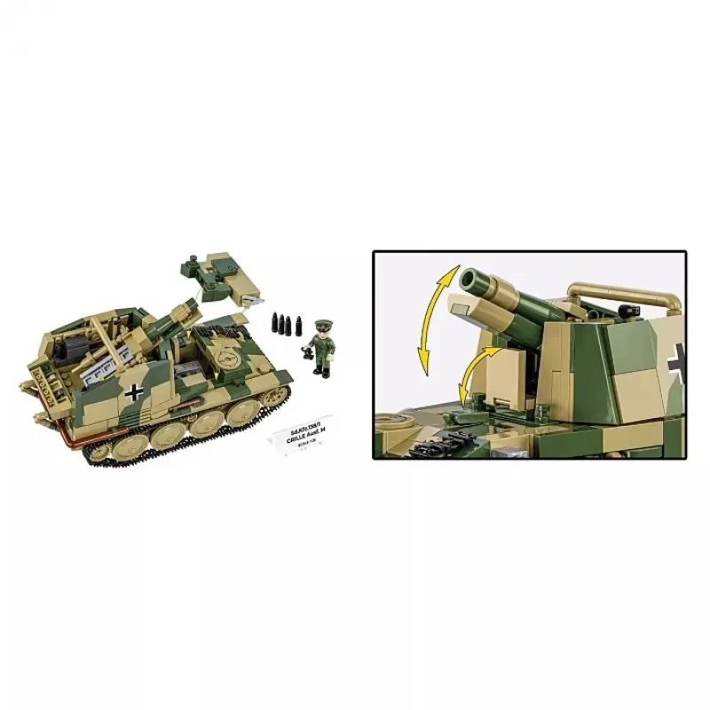 Konstruktionsmodellbausatz Cobi SD.KFZ.138/1 Grille, 720 Teile, Ausstellungsmodell