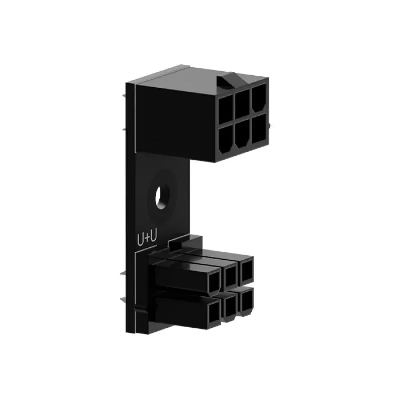 6‑Pin PCIe 180° Adapter U+U von Singularity (SC-A-PCIE6-UU) — 6‑pin PCI Express Winkeladapter