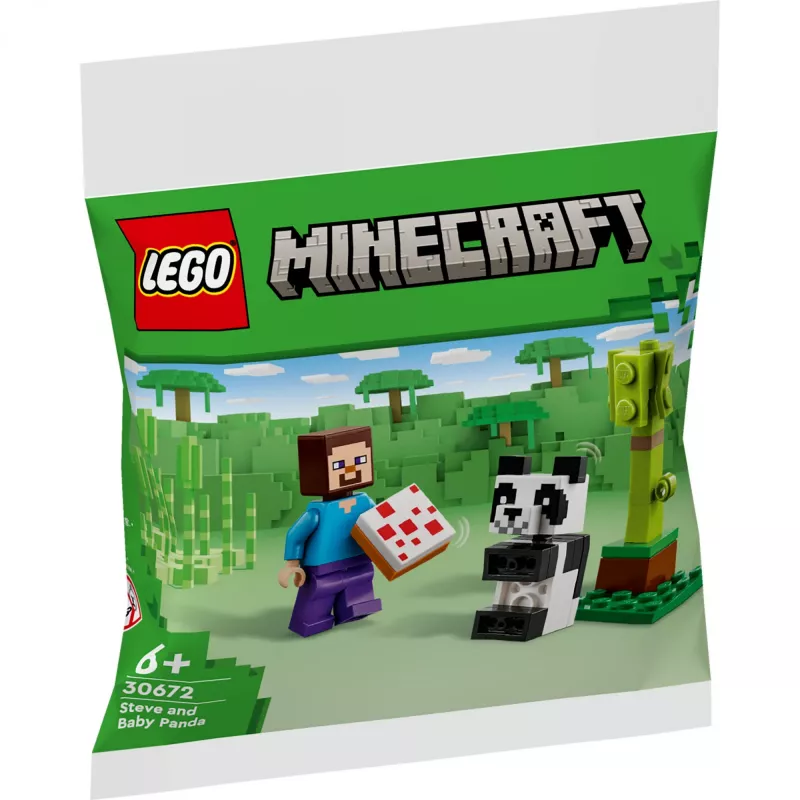 LEGO Minecraft Steve und Baby-Panda 30672 Polybeutel