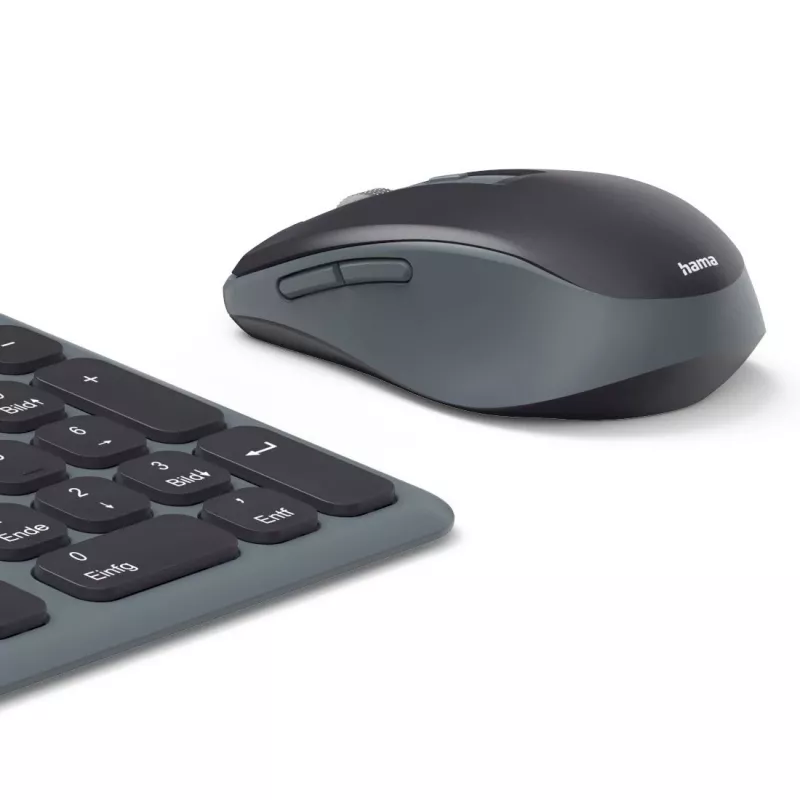 Multi-Device Tastatur- und Maus-Set Schwarz Grau