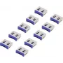 Renkforce USB-Port-Schloss RF-4695230 10er-Set Silber-Blau RF-4695230 (RF-4695230)